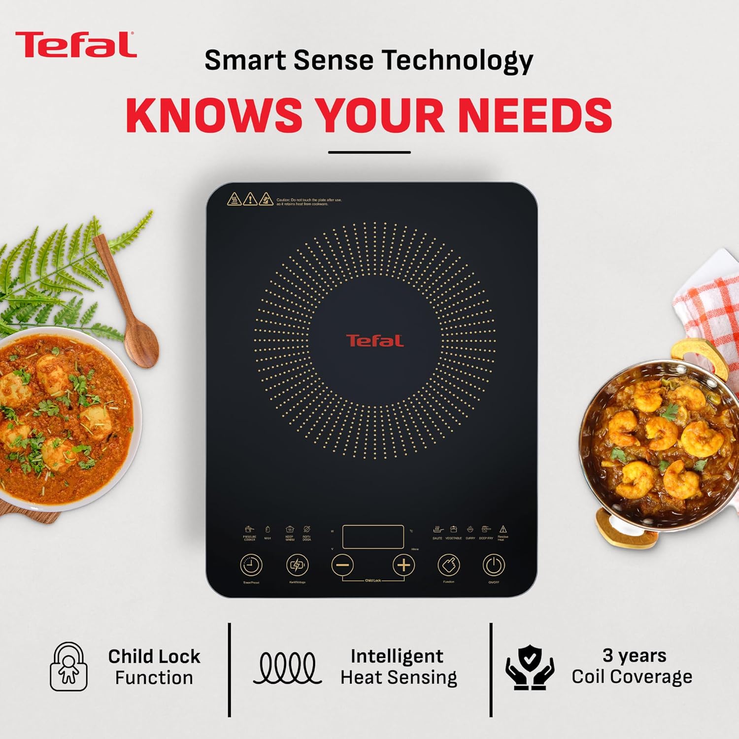 Tefal EVERYDAY SLIM IH 2200W Induction Cooktop