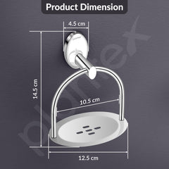 Plantex 304 Grade Stainless Steel Soap Holder Stand for Bathroom/Soap Dish/Soap Holder/Soap Stand/Bathroom Accessories - Oreva(Chrome)-3