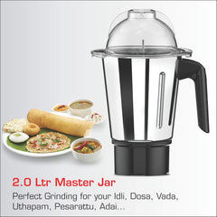 Vidiem ROC Mixer Grinder 1500W for Kitchen with 2 SS Self-Locking Jars