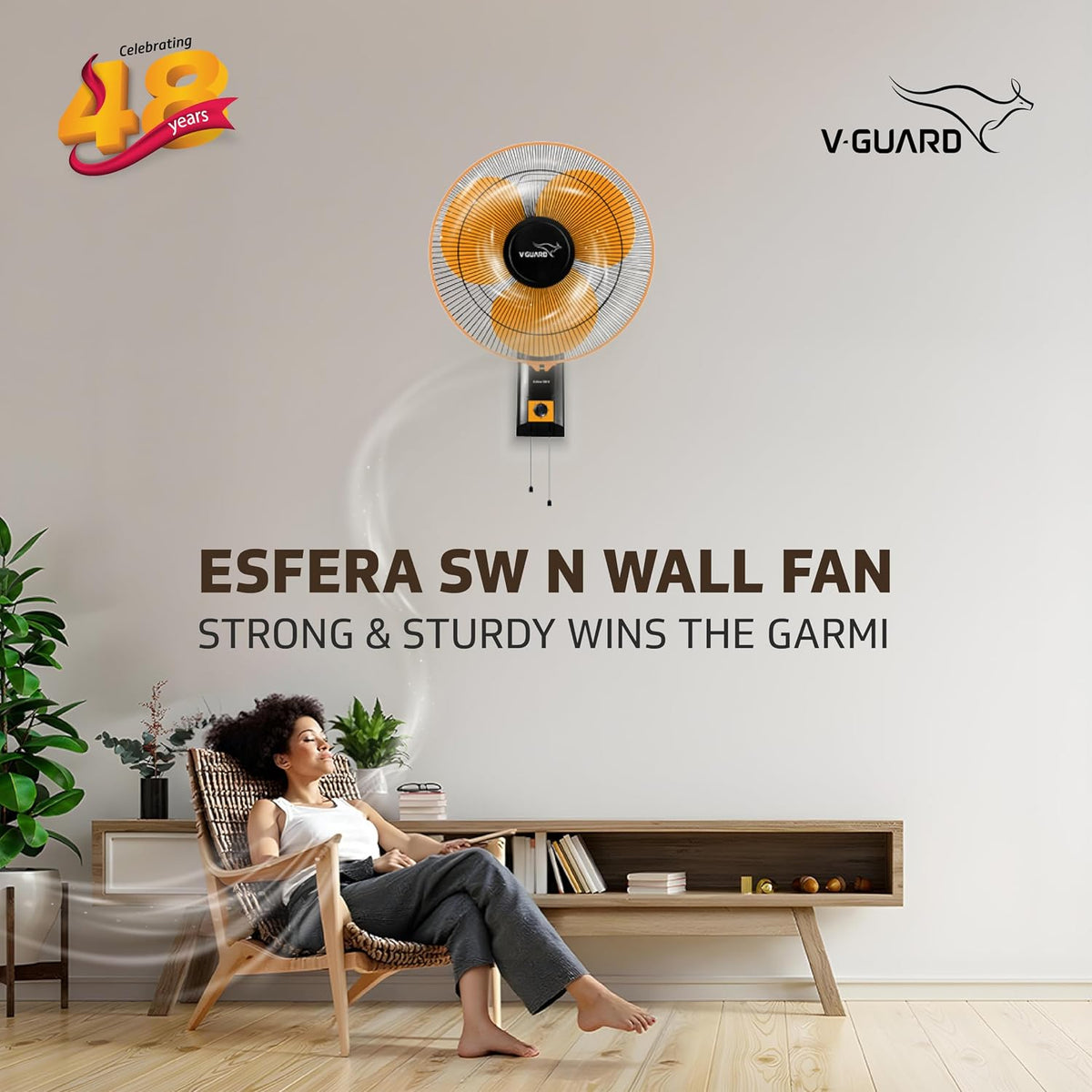 V-Guard Esfera SW N 400 mm Wall Fan