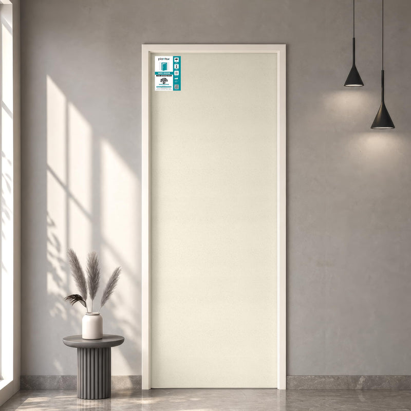 Plantex WPC Doors for Home (25 mm - Thickness)/Waterproof Bathroom Door/2.25x6.75 Feet Wooden Finished Door for Office/Balcony/Kitchen, Density-550 (27x81 inch)-1