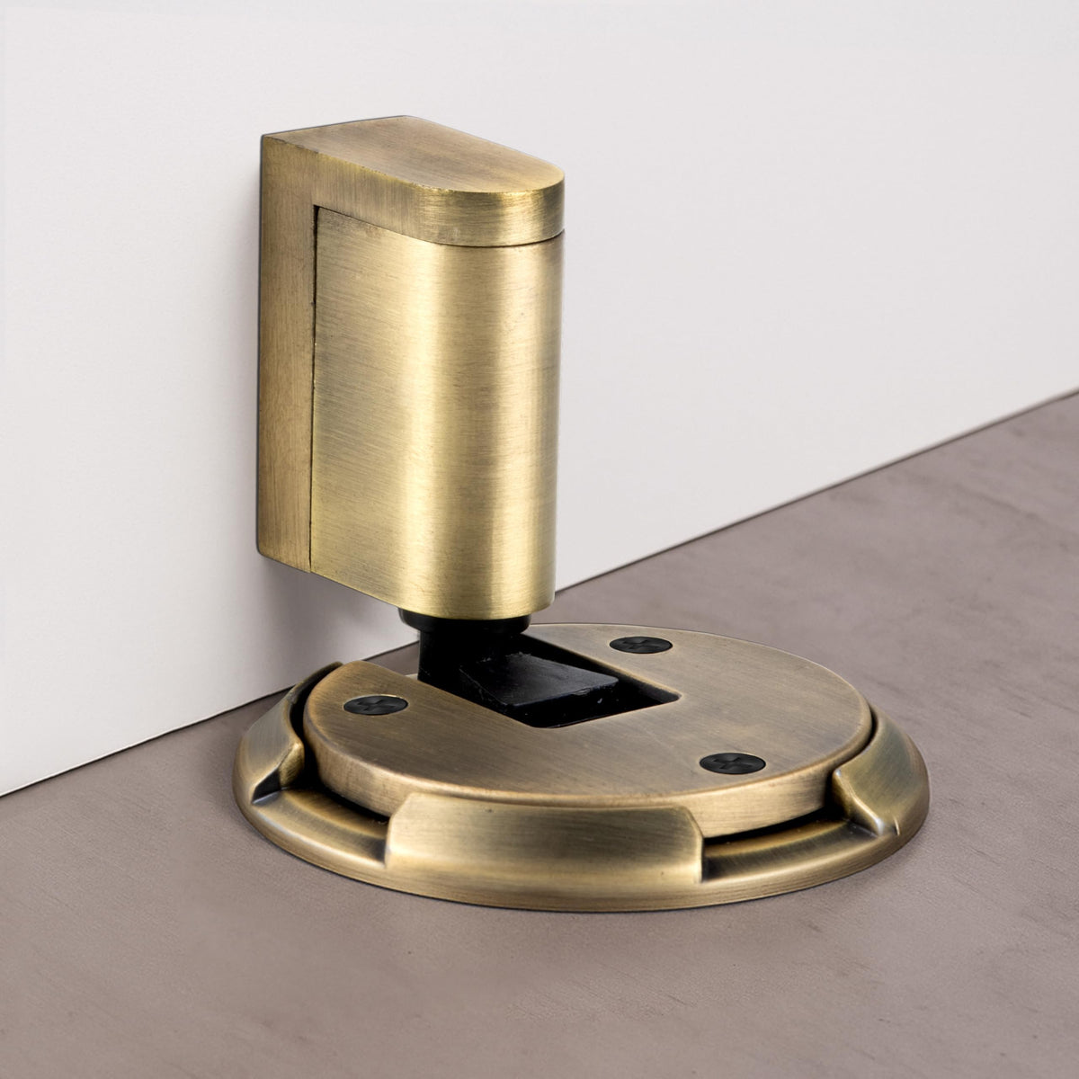 Plantex Door Stopper for Home/Floor Mounted Door Holder/Door Stopper for Hotel/Office/Stops for Door - Pack of 1 (Brass Antique)-1