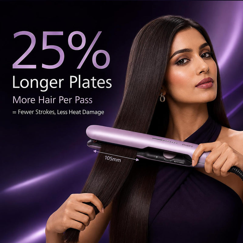 Philips One Stroke Hair Straightener with BluGlide Tech (bhs530)