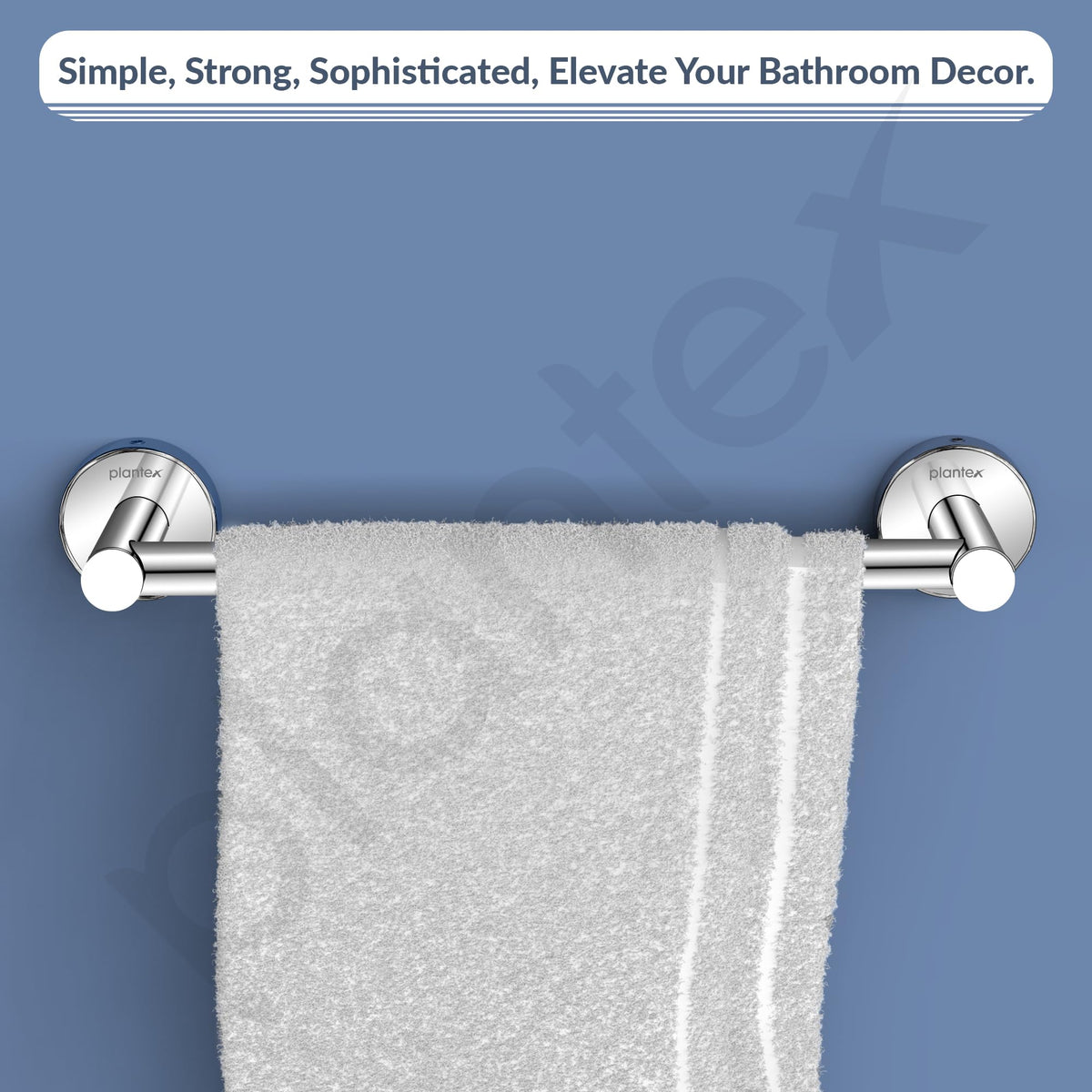 Plantex Stainless Steel Single Towel Rod for Bathroom/12 inch Towel Bar/Towel Holder/Towel Rod for Wash Basin/Bathroom Accessories - (Chrome)-4