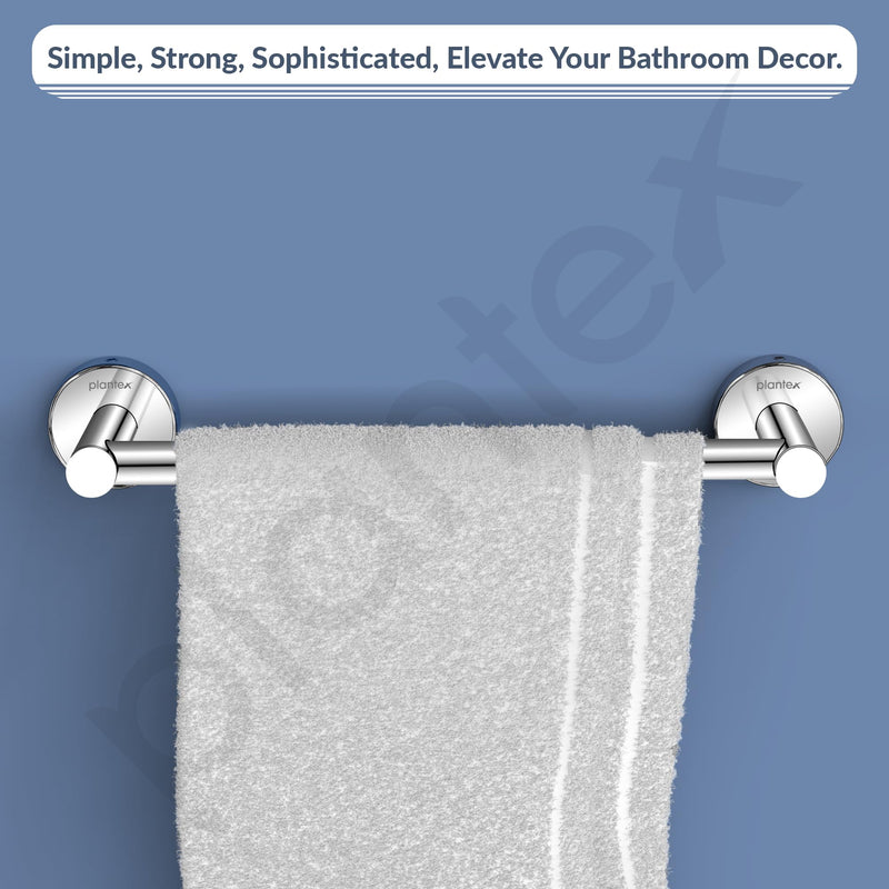 Plantex Stainless Steel Single Towel Rod for Bathroom/12 inch Towel Bar/Towel Holder/Towel Rod for Wash Basin/Bathroom Accessories - (Chrome)-4