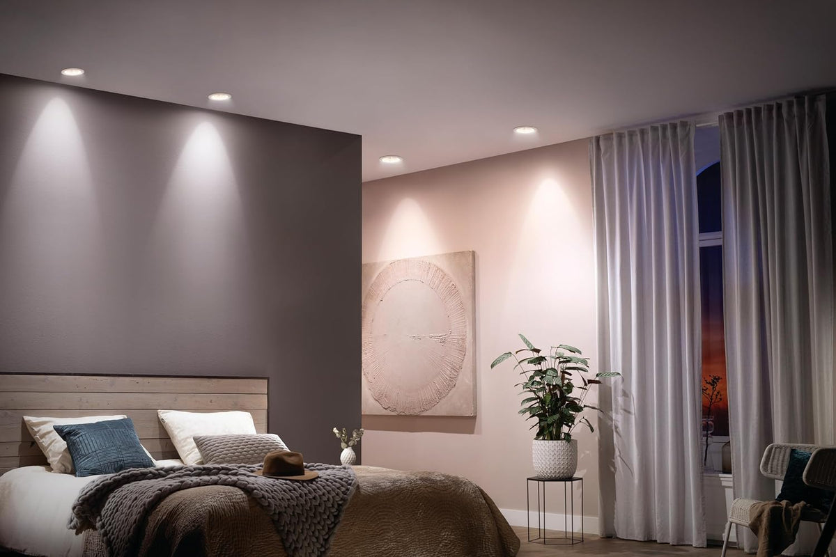 Philips 7-Watt JB Black LED Spot Light (Pack of 4)