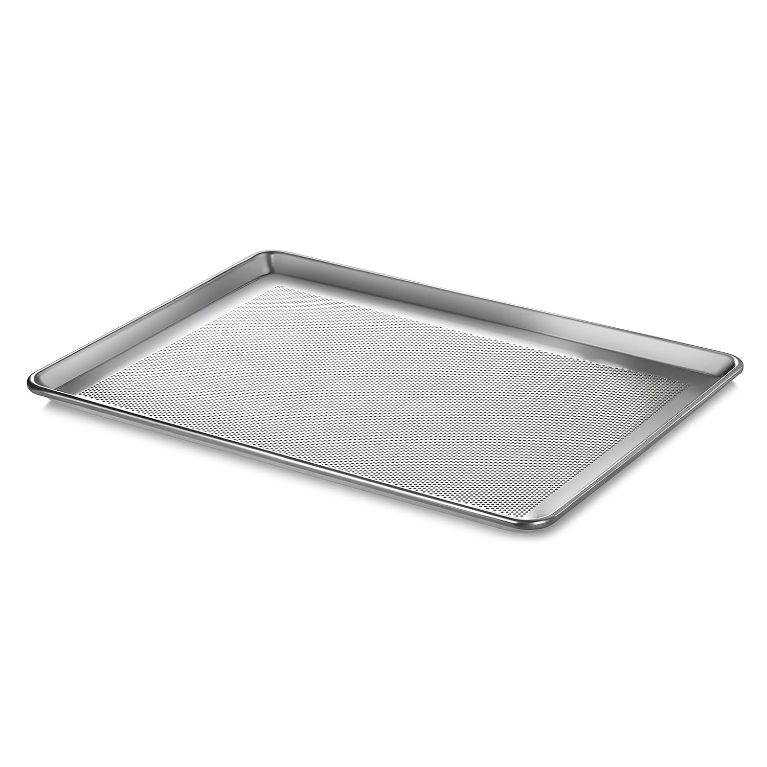 New Star Foodservice 36770 Commercial-Grade 18-Gauge Aluminum Sheet Pan/Bun Pan, Perforated, 18" L x 26" W x 1" H (Full Size)Ã‚ | Measure Oven (Recommended)