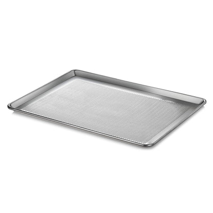 New Star Foodservice 36770 Commercial-Grade 18-Gauge Aluminum Sheet Pan/Bun Pan, Perforated, 18" L x 26" W x 1" H (Full Size)Ã‚ | Measure Oven (Recommended)