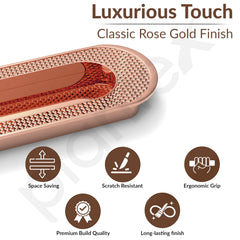 Plantex Sliding Door Handle/Concealed Handle for Sliding Door/160mm Concealed Handle for Wardrobe/Kitchen Cabinet - Pack of 2 (PVD Rose Gold) (Model APS-DTC-3770)-3