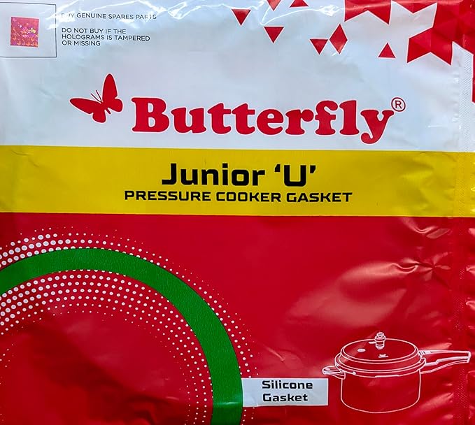 Butterfly Junior U Silicone Gasket Compatible with Butterfly Blueline/Curve/Cute (5/5.5 Litre) Stainless Steel Pressure Cookers and Pressure Pan (3/3.5 Litre)