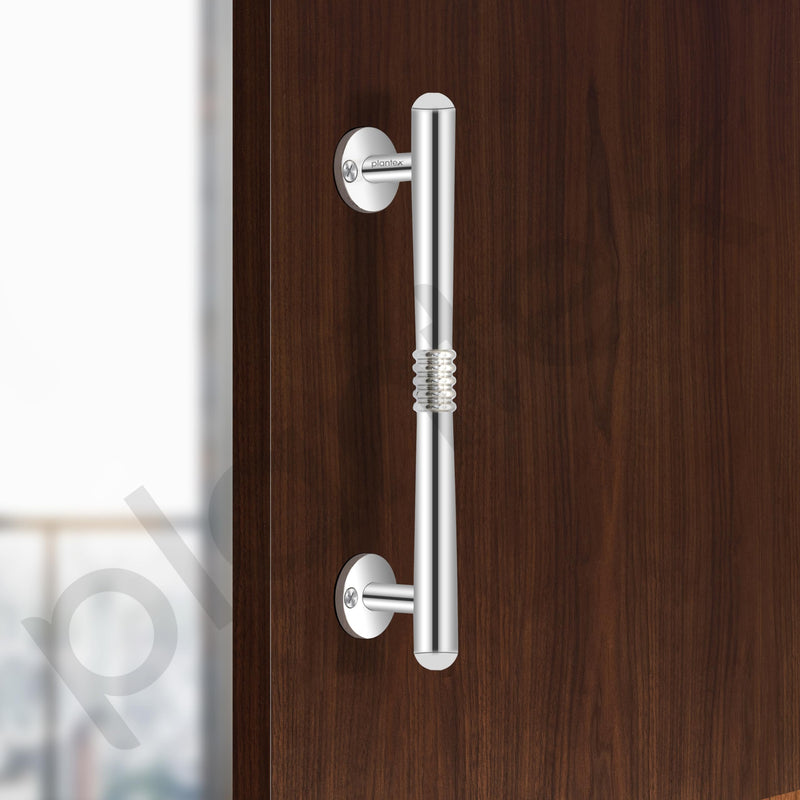 Plantex Door Handle/Pooja Room Handle/8 Inch Door Handles for Main Door/Pull Push Handle/3 Years Warranty - Pack of 1 (S-142, Chrome)-6