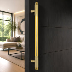 Plantex 18 Inch Main Door Handle/Pull-Push Handle for Main Door/Stainless Steel Handle for Home&Office/Hotel - Pack of 1 (Brass Antique & PVD Gold)-1