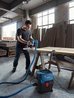 Bosch Vacuum Cleaner and Blower, 1100-Watt, Blue and Black, 15L Capacity