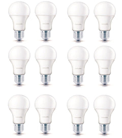 Philips E27 7-Watt LED Bulbs WW (Pack of 12, Warm White)