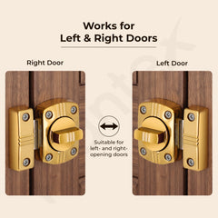 Plantex Latch Lock for Door/Baby Latch for Bathroom/Latch Lock for Main Door/Door Stopper - Pack of 1 (PVD Gold)-3