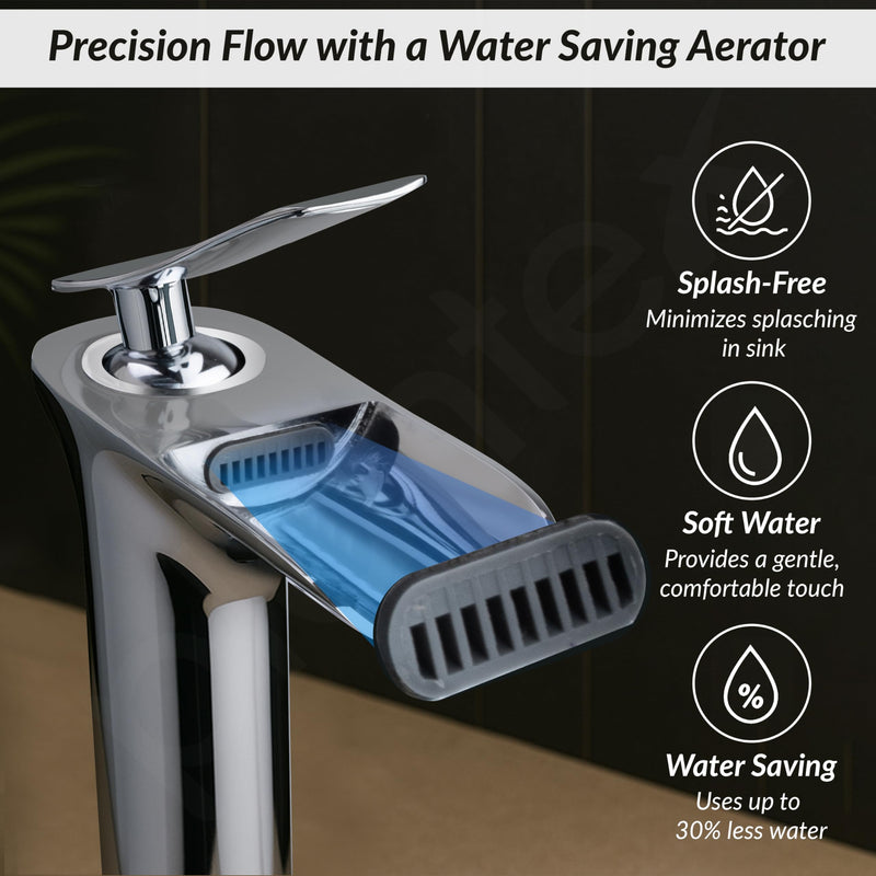 Plantex Brass Basin Mixer Tap Hot & Cold/Single Lever Pillar Cock Water Tap for Basin/Mixer tap for Wash Basin-(Chrome)-4