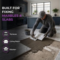 Plantex Lexora Tile Adhesive for Terracotta/Ceramic & Quarry Tiles/Polymer Modified Cement Adhesive for Floor & Wall Tiles Fixing/ Kitchen & Bathroom‚ Use - 20kg (LX-04, White)-3
