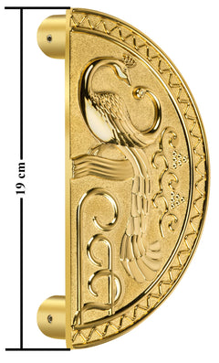 Plantex Zinc Heavy Duty Main Door Pull Handle - 8-Inches Round Shape for Glass & Wooden Doors (323 -PVD Gold Finish) - 3 Years Warranty-4