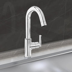 Plantex Pure Brass Kitchen Sink Tap Faucet/Deck Mounted 360 Degree Rotating Tap for Kitchen Sink/Water Saving Aerator- 7 Year Warranty (BAL-512 -Chrome Finish)-1