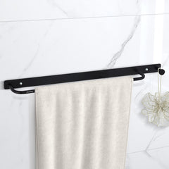 Plantex Towel Holder for Bathroom/Stainless Steel 24 inch Towel Rod/Towel Bar/Towel Hanger/Bathroom Accessories -Pack of 1 (Black)-1
