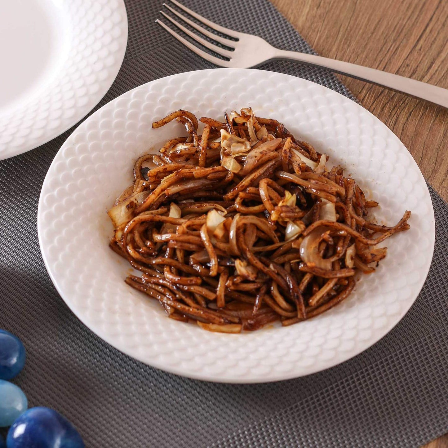 Clay Craft Basics 10 Inches Plain Square Shape Ceramic Dinner Plate Set of 4