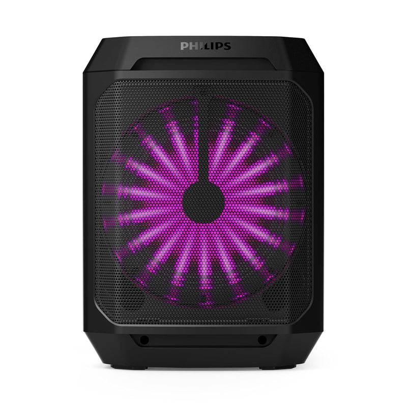 Philips TAX2208 Bluetooth Party Speaker with Free Wired Mic, 8 Speaker System, 30W Max Sound Output