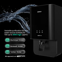 Havells Aquas Neo Water Purifier, RO + UF Purification, Vital Magnesium Enriched, 7-stages, 7L Storage, Ideal for Borewell, Tanker & Municipal Water, (GHWRAES025)-5