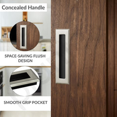 Plantex Sliding Door Handle/Concealed Handle for Sliding Door/160mm Concealed Handle for Wardrobe/Kitchen Cabinet - Pack of 4 (Satin) (Model APS-DTC-3900)-4