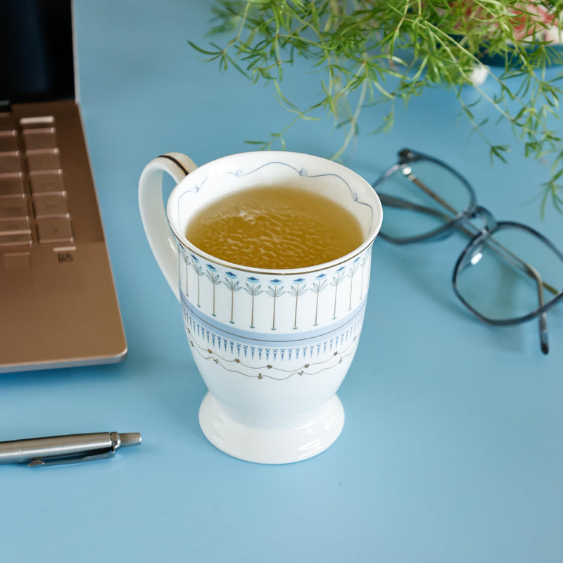 Magique by The Wishing Chair x ClayCraft : Portrait of a Rose Ceramic Coffee Mug – 300 ml | Handcrafted Floral Design Cup | Elegant Lightweight Tea Mug | Dishwasher Safe | Ideal Gift for Loved Ones