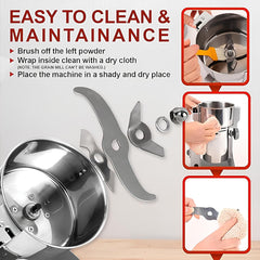 Vishvas Oil Maker Spice Masala Grinder Machine 1Kg with Fast and Efficient Grinding for Spices, Herbs and Dry Fruits 1 Kg, Stainless Steel