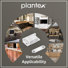 Plantex Door Catcher/Drawer Magnet for Cabinet/Cupboard/Wardrobe/Door Closer Magnet for Home/Office - Pack of 2 (White)-5