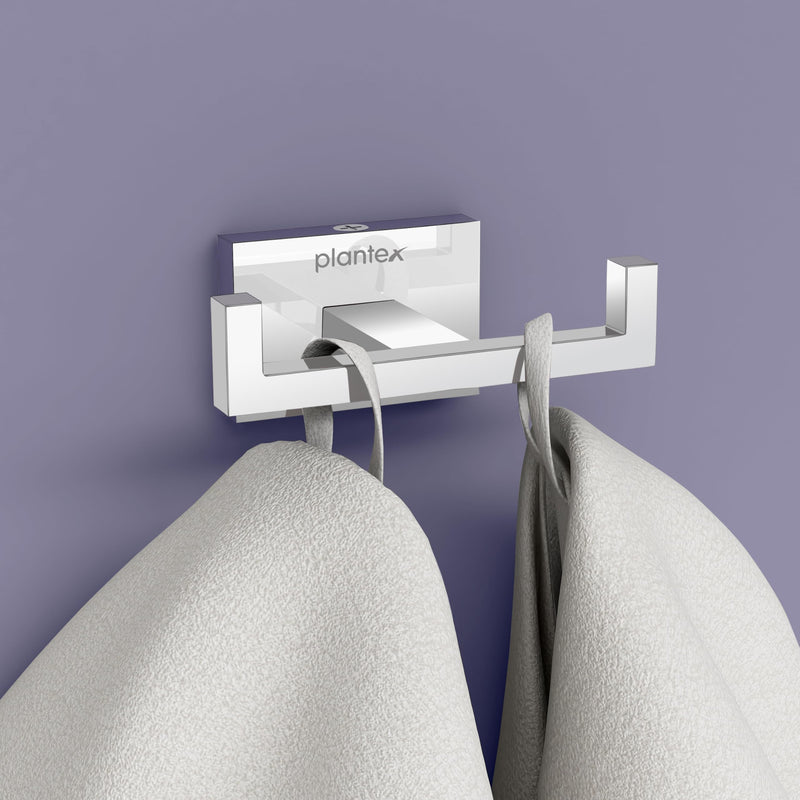 Plantex 304 Grade Stainless Steel Robe Hook/Cloth Hanger/Robe Hooks for Bathroom/Hooks for Wall/Bathroom Accessories - Chrome (Benz)-1
