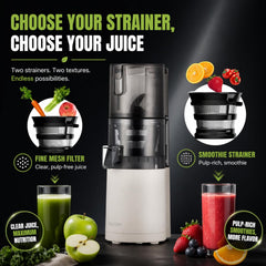 Hurom E30ST Cold Press Juice for Home, Advanced Cold Press Technology for 20% More Juice, All-in-1 Juicer for Fruits, Vegetables & Nut Milk, World's No. 1 Slow Juicer Brand since 1974, 12 Yrs Warranty