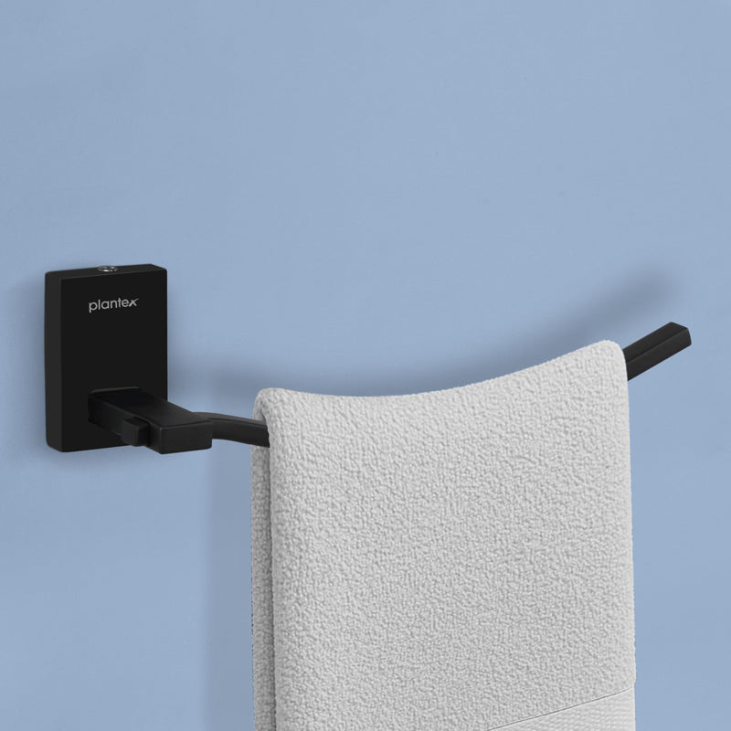 Plantex 304 Grade Stainless Steel Towel Ring for Wash Basin/Napkin Hanger/Towel Hanger/Napin Holder/Bathroom Accessories - Senso (Black)-1