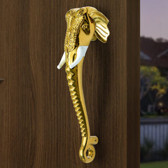 Plantex Heavy Duty Elephant Shape Handle for Main Door/Pull Push 11-Inches Main Door Handle for Home Decor/3 Years Warranty Pack of 1 (Golden Finish)-4