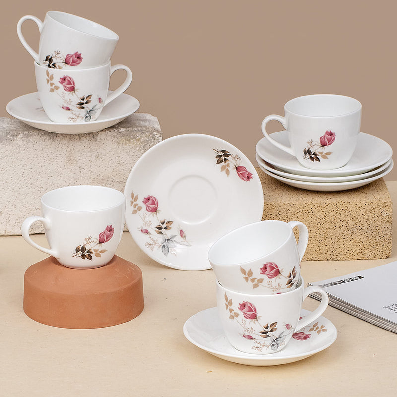 Clay Craft Ceramic Coffee Cup - Set Of 6, Multicolor, 200ml