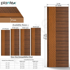 Plantex WPC Doors for Bathroom (25 mm - Thickness)/Termiteproof Bathroom Door/2.25x6.75 Feet Wooden Finished Door for Home/Balcony/Office/Kitchen, Density-550 (27x81 inch,20 kg- Ember Pattern)-4
