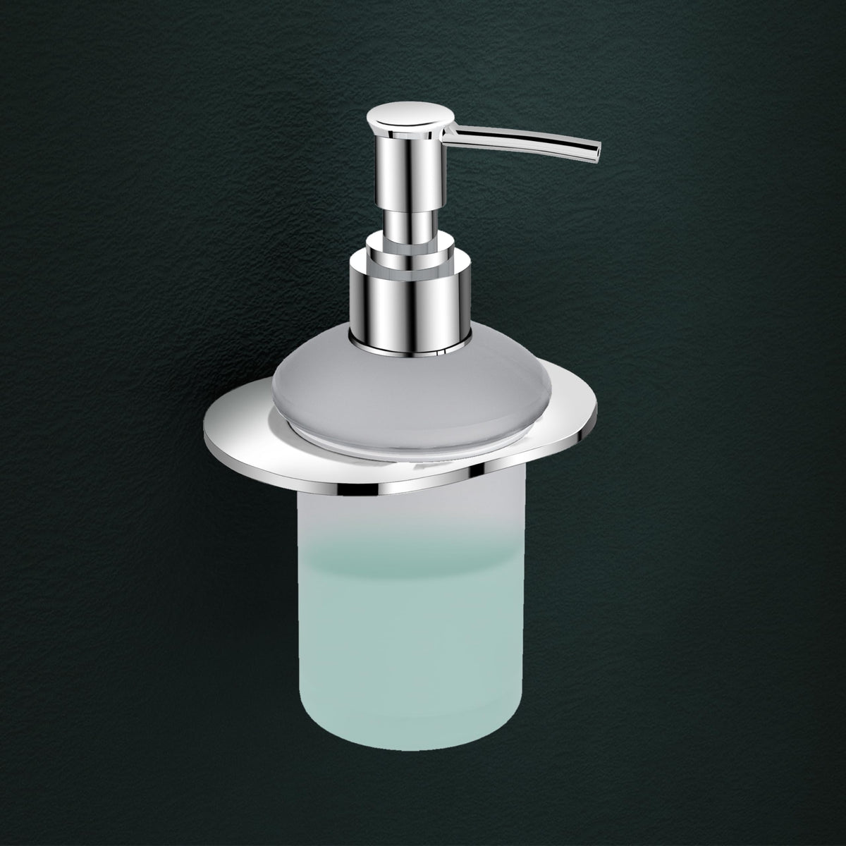 Plantex Pure Brass Liquid Soap Dispenser/Smero Hand Wash Dispenser for Kitchen/Shampoo Dispenser/Bathroom Accessories - Aqua (Chrome)-1