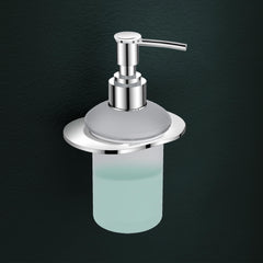 Plantex Pure Brass Liquid Soap Dispenser/Smero Hand Wash Dispenser for Kitchen/Shampoo Dispenser/Bathroom Accessories - Aqua (Chrome)-1