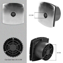 Anchor by Panasonic Smart Air 150 mm Ventilation Exhaust Fan (Steel Grey)-6