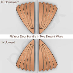 Plantex Door Handle/6 Inch Main Door Handle/Handle for Wooden Door/Pull-Push Door Handle/Door Accessories (Pack of 1, Rose Gold)-6
