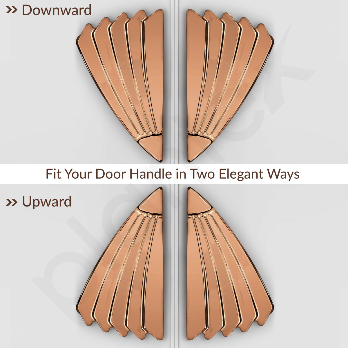 Plantex Door Handle/6 Inch Main Door Handle/Handle for Wooden Door/Pull-Push Door Handle/Door Accessories (Pack of 1, Rose Gold)-6