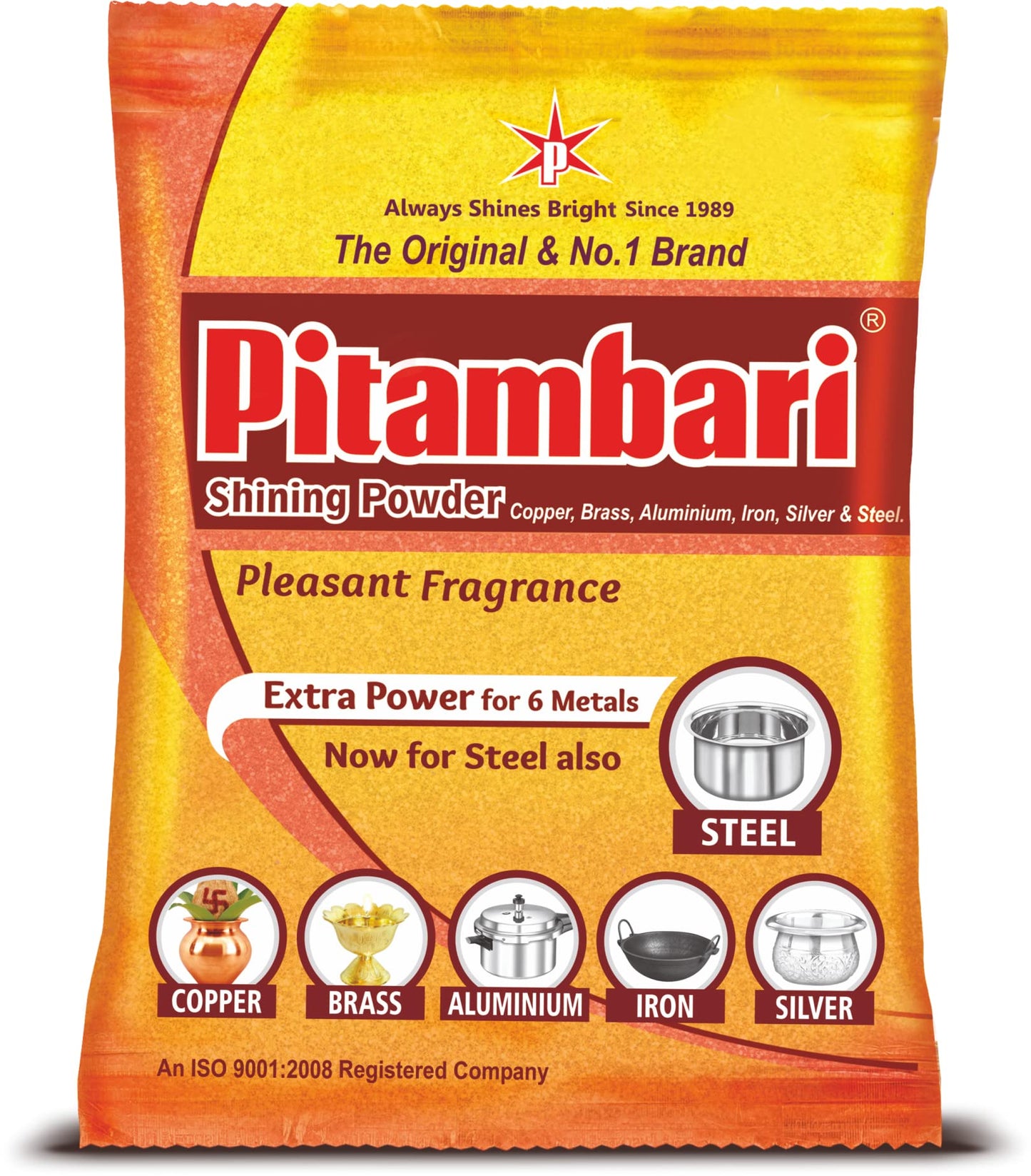 Pitambari Shining Powder - 200g | For 6 Types of Metals (pack of 1)