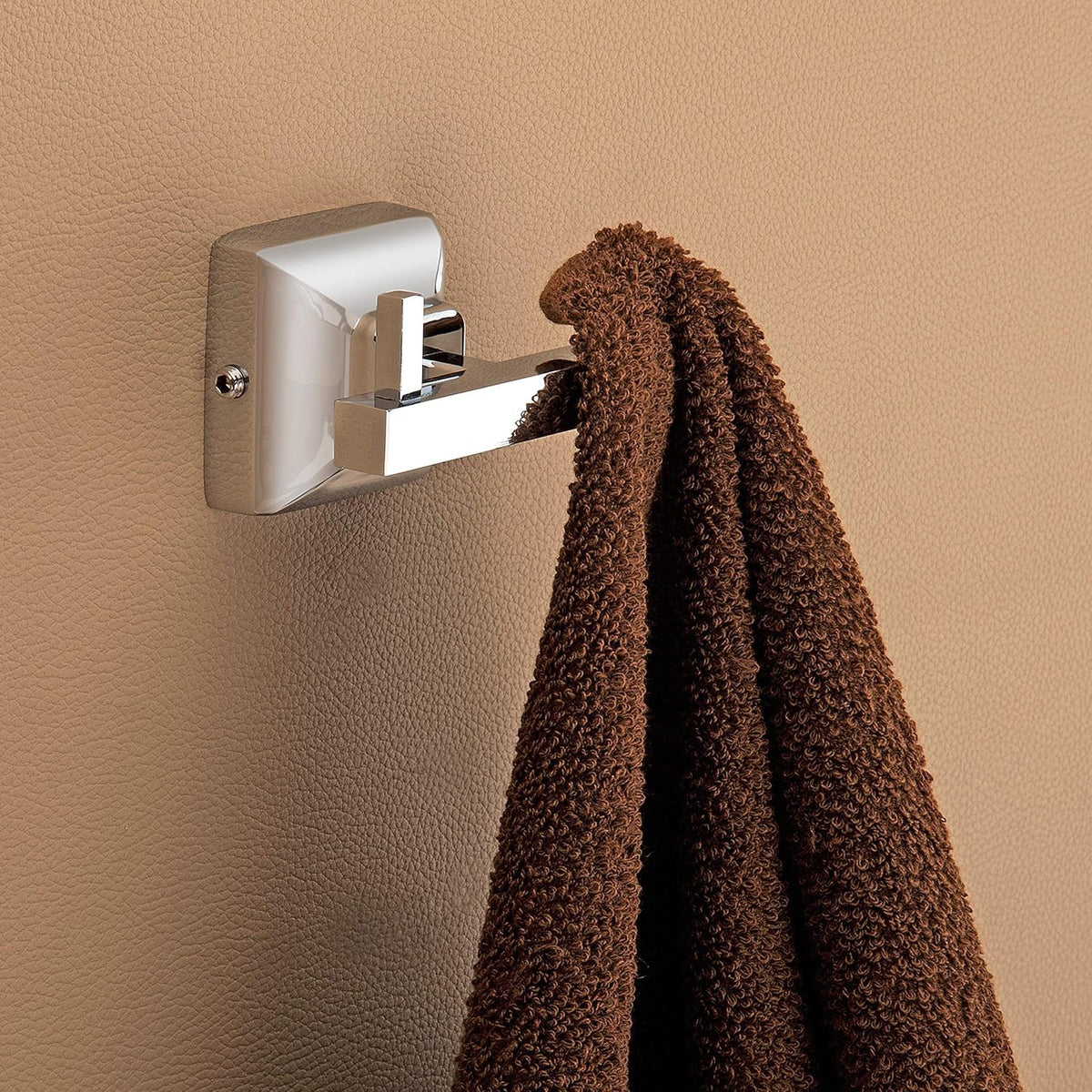 Plantex 304 Grade Stainless Steel Bathroom Accessories - Towel Rod/Napkin Ring/Tumbler Holder/Soap Holder/Robe Hook - Pack of 10 (Squaro)-2