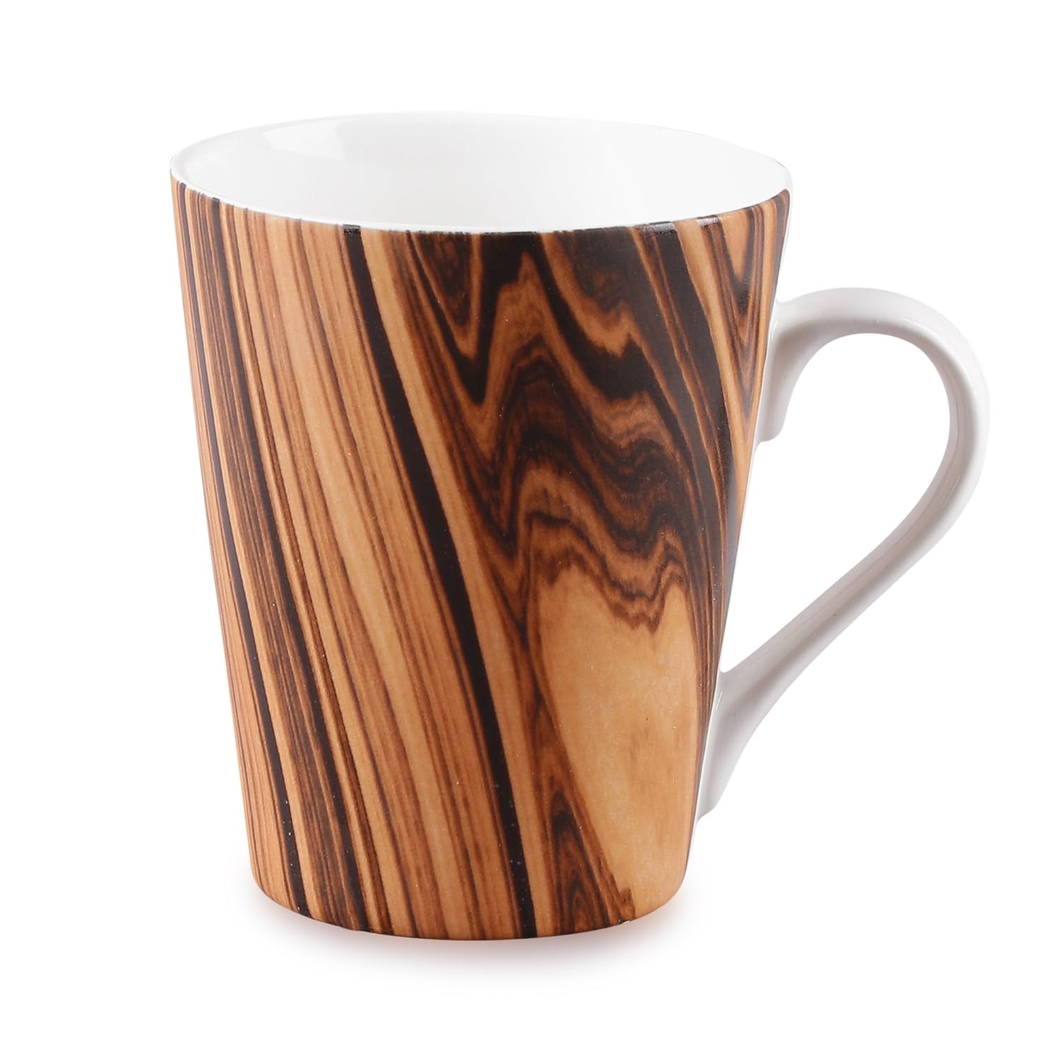 Clay Craft Fine Ceramic Zing Nature Milk Mug 1 Pc- 340ml (N401) Perfect for Afternoon Tea, Gifts, and Home Decor, Elegant Ceramic Mugs, Modern Milk Mugs, Coffee Mugs,