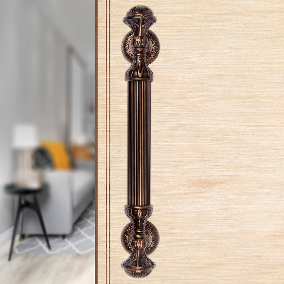 Plantex Heavy Duty Main Door Handle/Door Handle For Main Door/Main Door Handle 15-Inches/PPull Handle - Pack Of 1 (320-Copper Antique Finish) - 3 Years Warranty-4