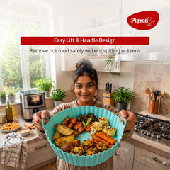Pigeon 4.2L Digital Air Fryer, 1200W, 360° Rapid Air Circulation, 85% Less Oil, 8 Preset Menus, Non-Stick Basket, Touch 