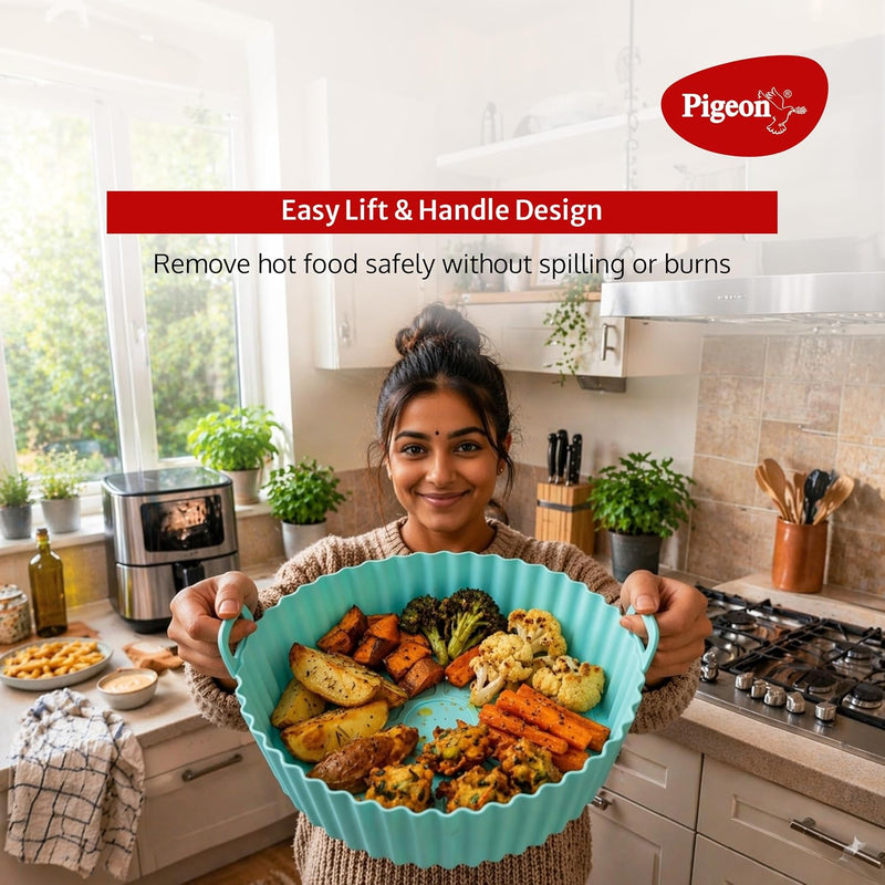 Pigeon 4.2L Digital Air Fryer, 1200W, 360° Rapid Air Circulation, 85% Less Oil, 8 Preset Menus, Non-Stick Basket, Touch 