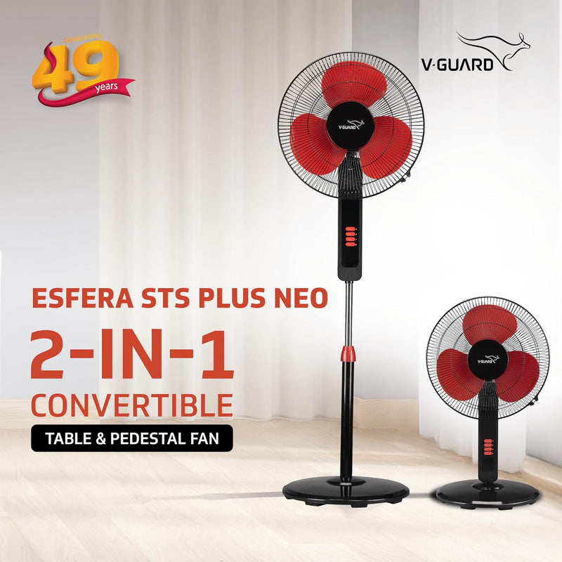 V-Guard Esfera STS Plus Neo 2-in-1 400 mm Pedestal & Table Fan-2