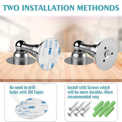 Plantex Drill Free Door Stopper/4 inch self Adhesive Door Magnet for Home/Door Holder for Main Door/Door Magnet Stopper for Office/Hotel/Home/Door Stops - Pack of 3 (matt)-6
